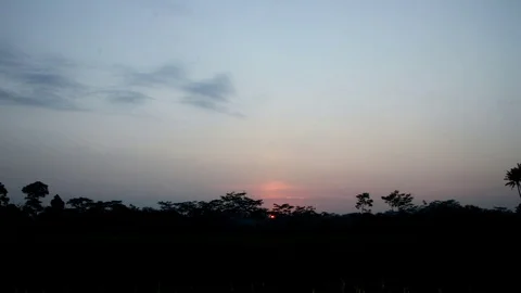 The sun rises in a beautiful Video stock 114699227