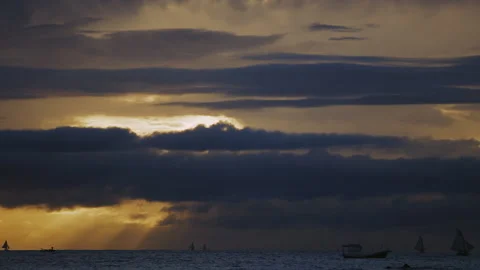Sun Rises at  Beautiful Peroba Beach Beach Ceará Brazil Video stock 151993482