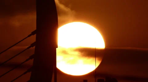 Sun rises behind the spanish architecture 库存影片 43166107