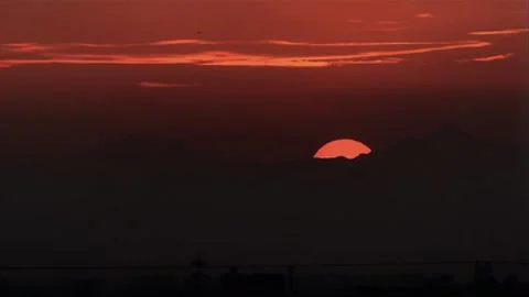 The sun rises Stock Footage 235276671
