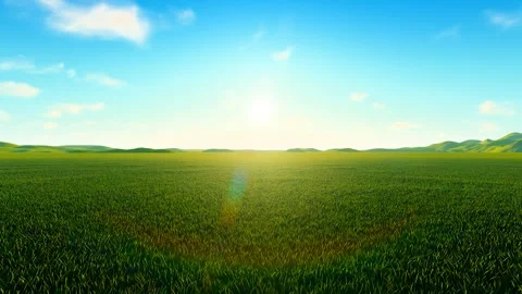The sun rises in the morning on the prairie of Inner Mongolia and illuminate Stock Footage 252736396