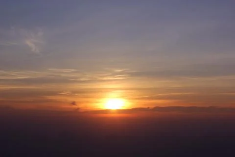 The sun rises Foto stock