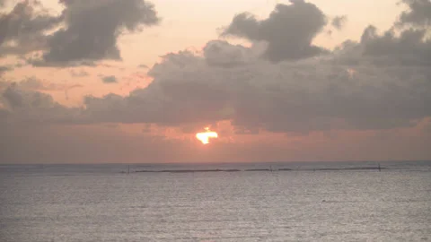 Sun Rising On The Horizon Stock Footage 170478362