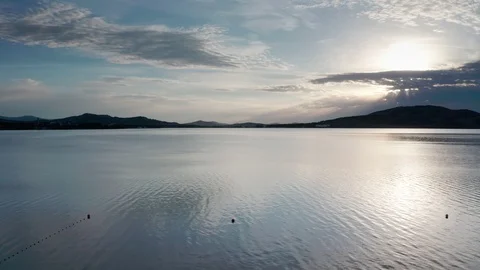 The Sun is rising from the mountain side. 스톡 동영상 111662129