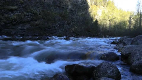 Sun Rising in the Mountains Stock Footage 218511937