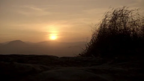The sun is rising over the horizon. Stock Footage 251697285