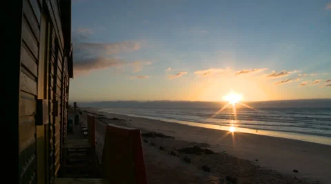 Sun rising over the sea Stock Footage 27350237