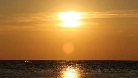 The sun rising over the sea. Stock Footage 86066138