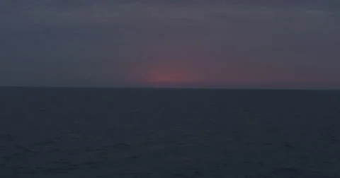 Sun rising on the sea Stock Footage 49215752