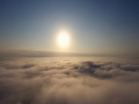 Sun Raises On Colourful Sky Cloudy Stock Footage Video (100% Royalty-free)  20446198