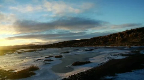 Sun River Stock Footage 490403