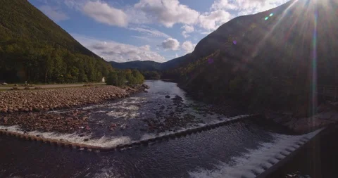 Sun river mountain  Stock Footage 116793639