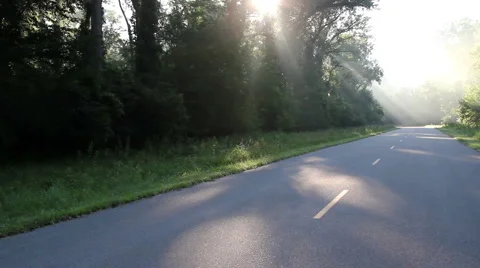 Sun on road Stock Footage 908064