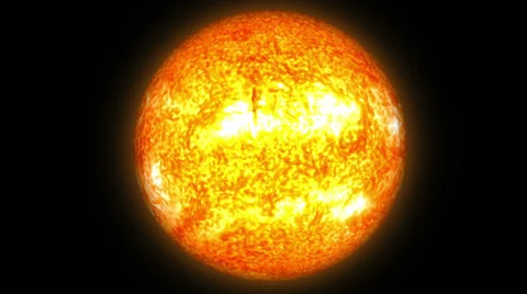 Sun rotating in space Stock Footage 32887789