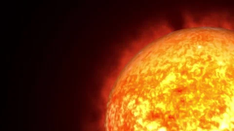 Sun rotation on the background . Stock Footage 257975807