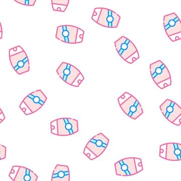 Sun safety skin bottle vector seamless pattern Stock Illustration