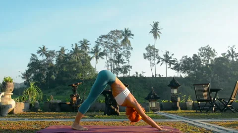 Sun salutation sequence Stock Footage 50495361