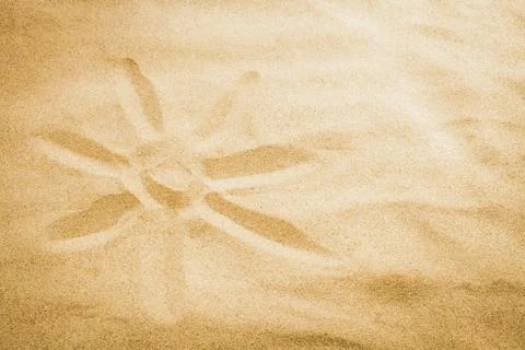 Sun on sand Stock Photos