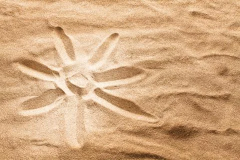 Sun on sand Stock Photos