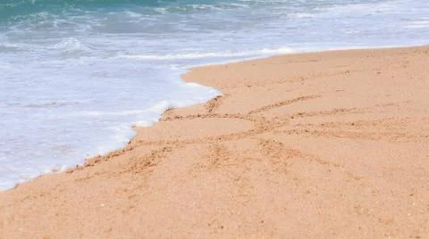 Sun in the sand Stock Photos