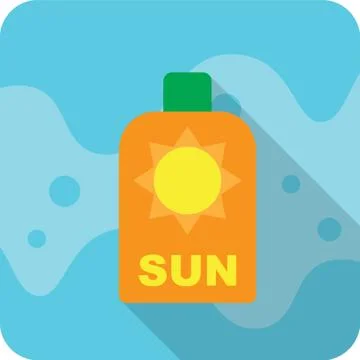 Sun Screen Lotion Иллюстрация