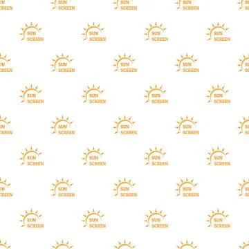 Sun screen pattern seamless vector Stock Illustration
