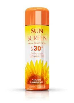 Sun screen spray イラスト素材