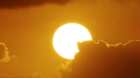 Sun Sea Clouds Stock Footage 10591518