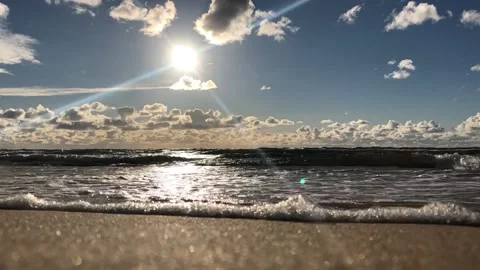 Sun at the sea Stock Footage 148323121