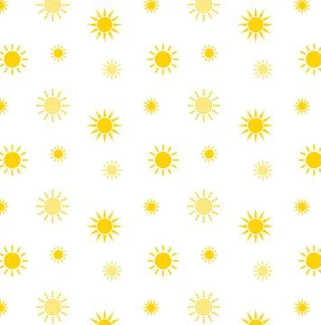 Sun seamless  pattern. colorful cartoon texture for kids.  pattern for childr Stock Illustration