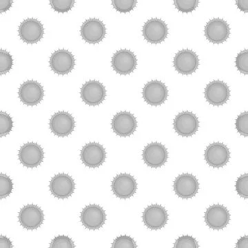 Sun seamless pattern Stock Illustration