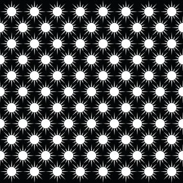 Sun seamless pattern. Vector abstract background. 스톡 일러스트