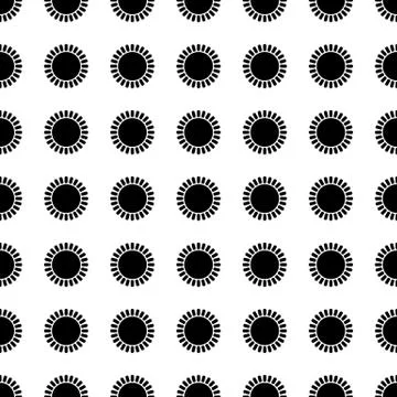 Sun seamless pattern. Vector イラスト素材