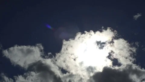 Sun seems as a star in blue sky 動画素材 79171523