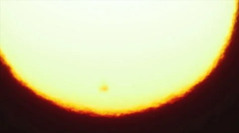 Sun with seen sunspots!!! telescope view. SLOW MOTION! Red Cinema Camera output Vidéo 42885746