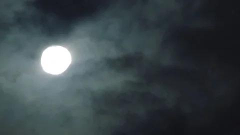 Sun Seen Through Clouds 1 Video stock 80134647