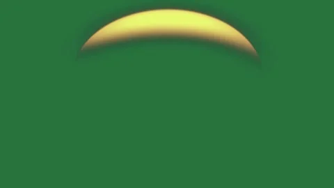 The sun is seen through a hole in sky and green screen animated chromakey Stock-Footage 335681504