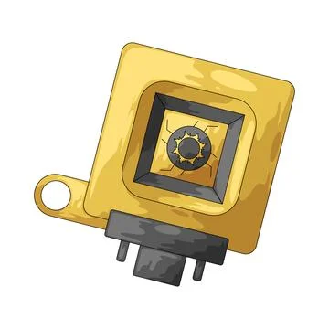 Sun sensor illustration Illustrazione stock