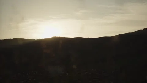 Sun set and mountain Stock Footage 280195007
