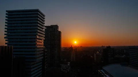 Sun Set City Time Lapse GT0101 Video stock 125437332