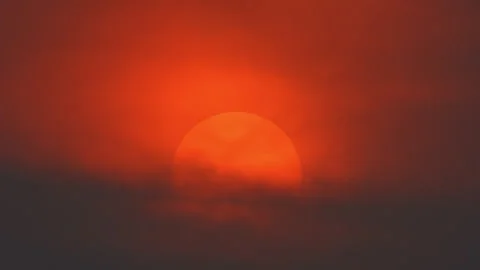 Sun Set concept of God Creation. Bible Book of Creation with epic sun set. .. Stock Footage 317027716