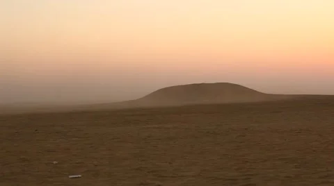 Sun set in Desert Stock Footage 46489231