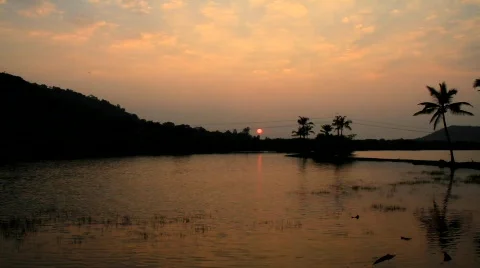 Sun set Stock Footage 698724