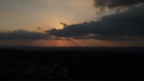 Sun Set Hyperlapse Stock Footage 139879288