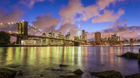 Sun set of Manhattan 動画素材 63784905