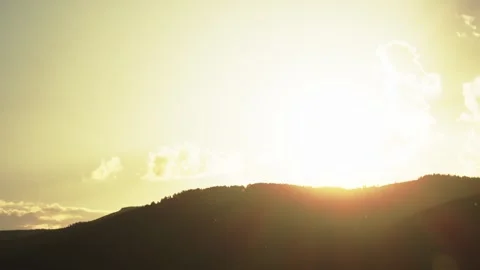 Sun set mountain Stock Footage 280194717