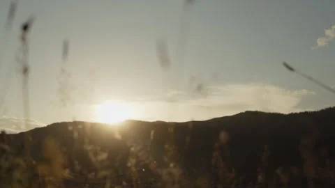 Sun set mountain Stock Footage 280194819