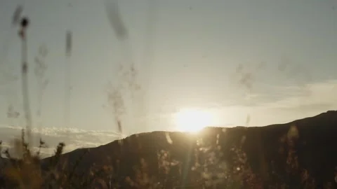 Sun set mountain sun Stock Footage 280194921