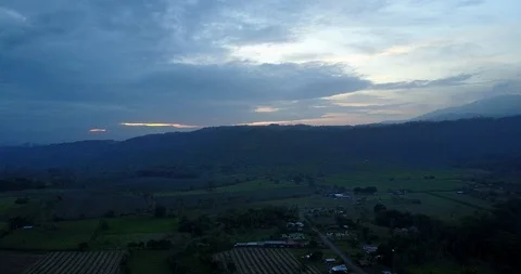 Sun Set Over Hill in Costa Rica 스톡 동영상 88670238