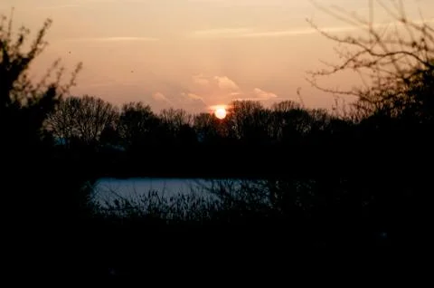 Sun set Stock Photos